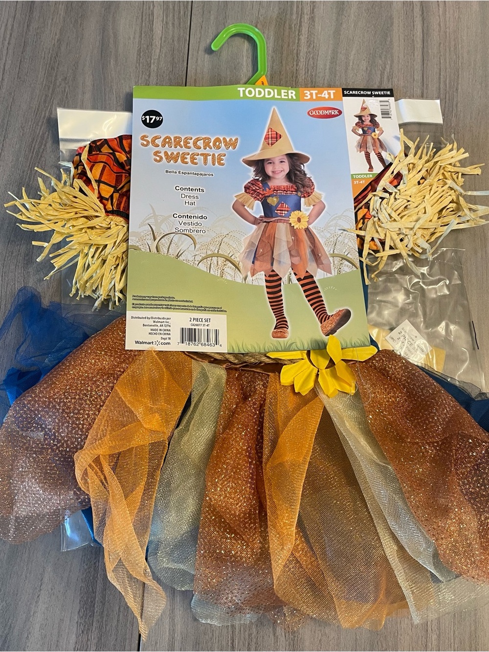 Goodmark Scarecrow Sweetie Costume – Size 3T/4T NWT